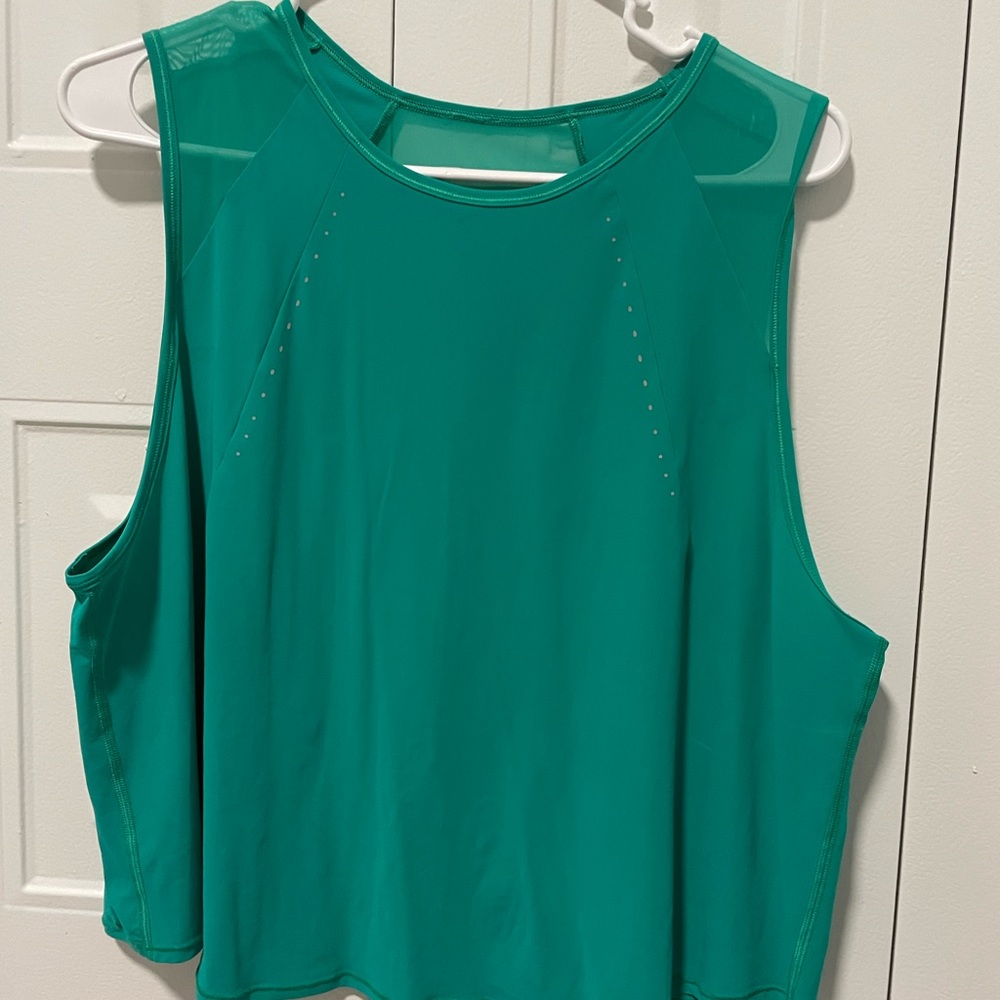 Green Lululemon tank top